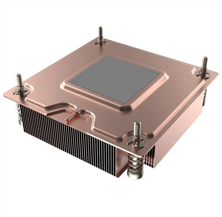 Alúmanam Zipper Fin Copper Vapor Chamber Server CPU Heatsink