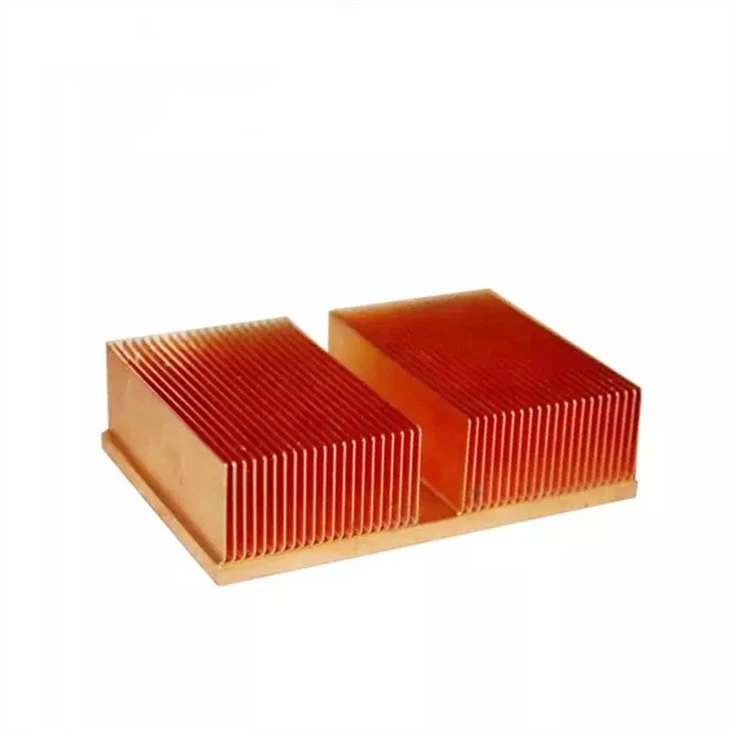 Copper Skiving Fin Electronic Radiator With High Aspect Ratio
